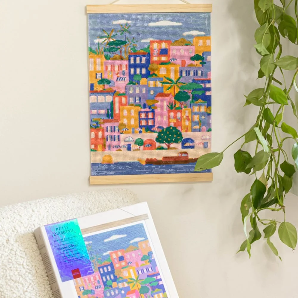 ⁦Diamond painting- colorful houses⁩ – תמונה ⁦4⁩